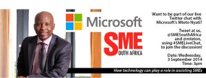 #SMELiveChat - Talking tech with Microsoft's Mteto Nyati