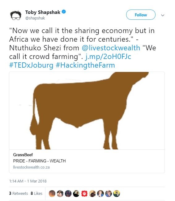 Hacking the farm Tweet8