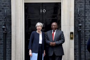 President Cyril Ramaphosa held a bilateral meeting with UK Prime Minister Theresa May.