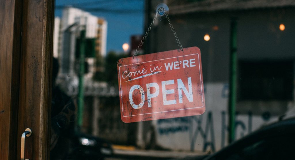 Open sign business