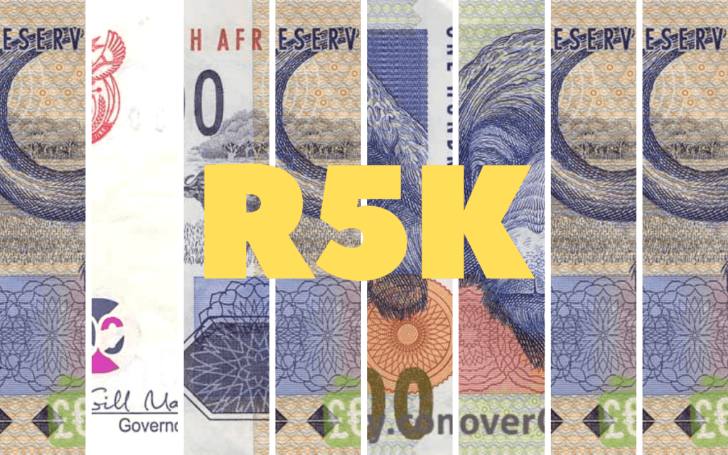business funding - start a business with R5K