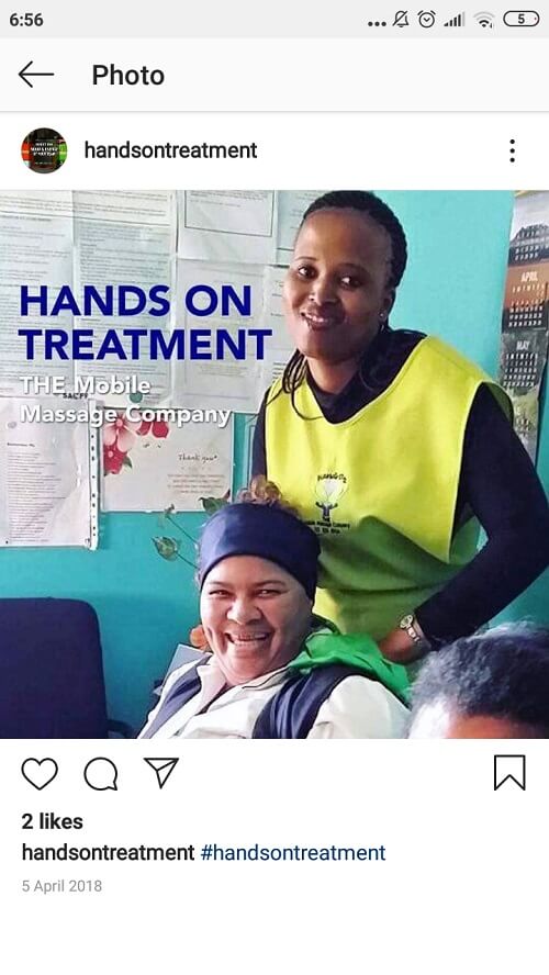 beauty hands on treatment